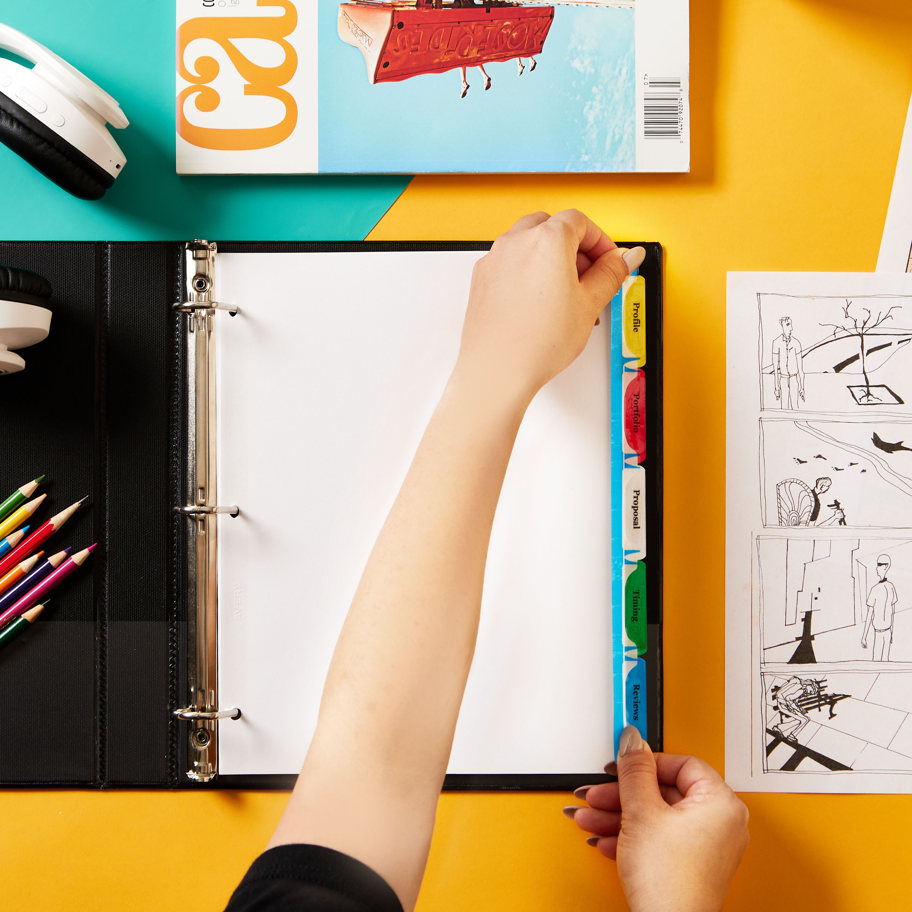 Avery Print & Apply Dividers 5 Sets Multicolor (11418) | Avery